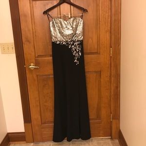 My Michelle long black prom dress w/ shimmery top